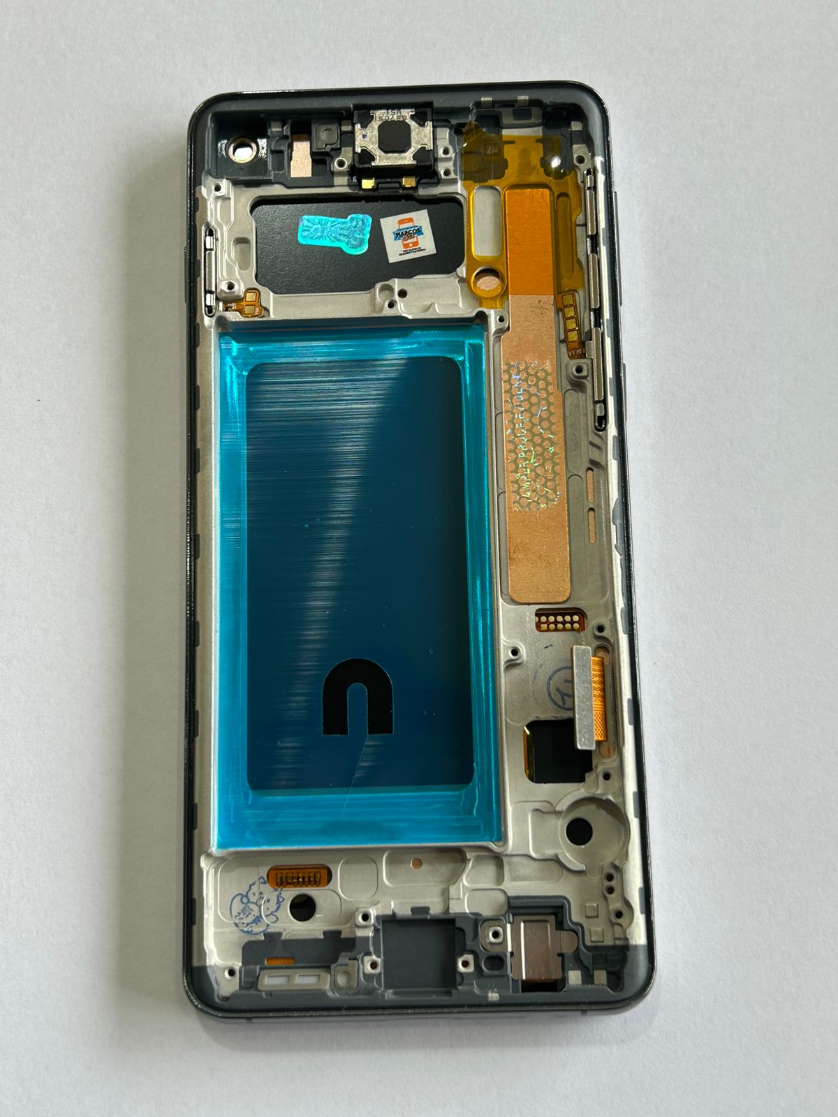 Pantalla Samsung S10 con Marco Negro  Incell no lee Huella 